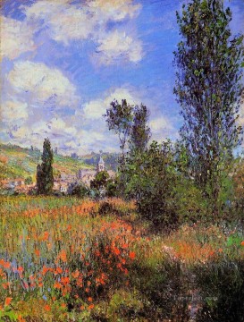 Claude Monet Painting - Carril en los campos de amapolas Ile SaintMartin Claude Monet